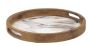 Small Marble & Wood Round Tray