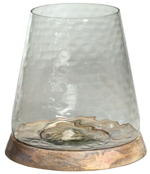 Wooden Base Hurricane