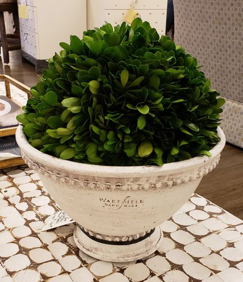 White Pedestal Bowl