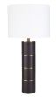 Leather Lamp with Metal Details