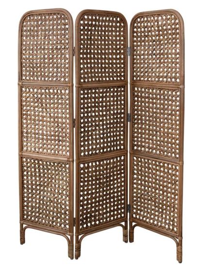 Rattan Folding Screen