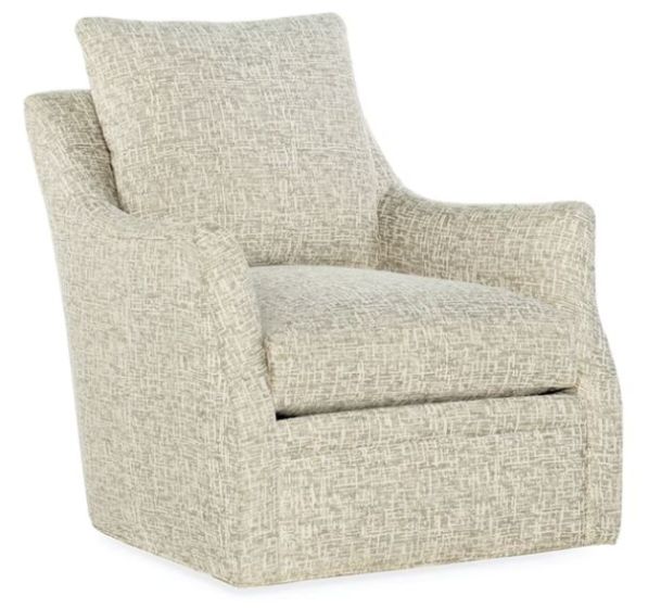 Grey Textured Bree Swivel Chair