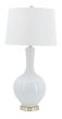 White Tall Neck Vase Lamp