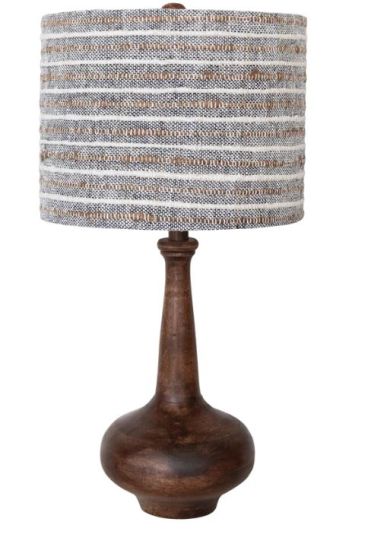 Mango Wood Table Lamp