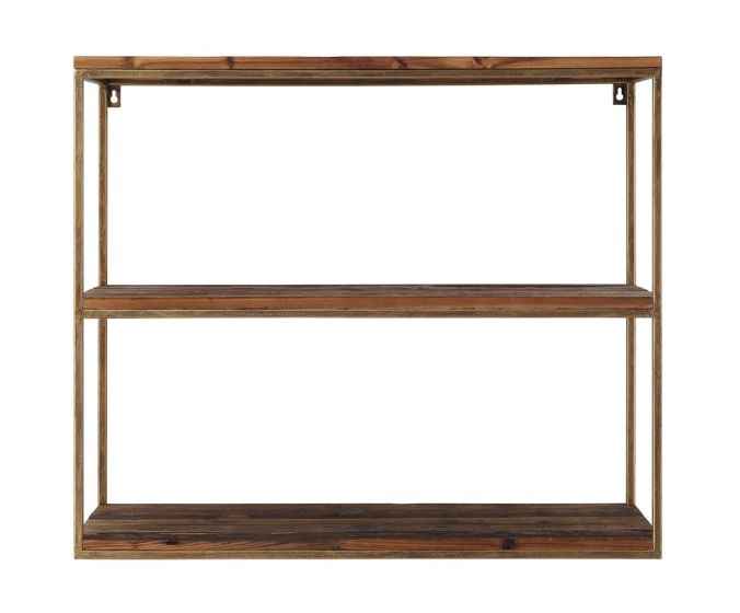 Gilded Three Tier Wall Shelf