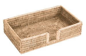 Bleached Rattan Guest Holder