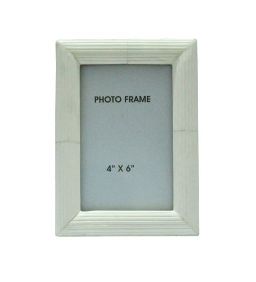 4” x 6" White Carved Bone Frame
