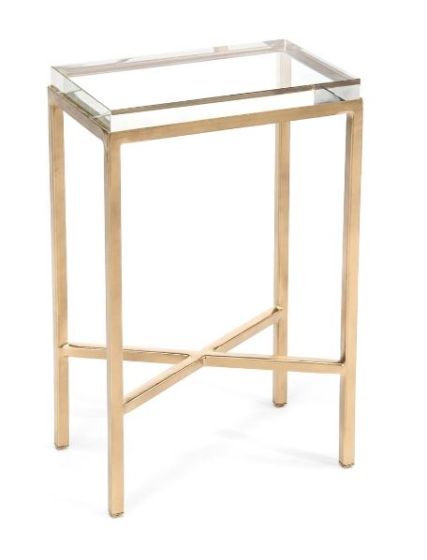 Glass Block Side Table