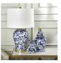 Ceramic Blue and White Jar Lamp