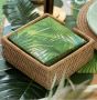 Luncheon White Rattan Holder