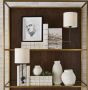 Mini Travertine & Bronze Lamp