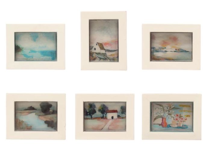 Landscape Images in Wood Frame