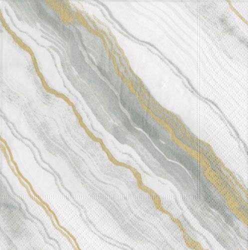 Marble Grey Cocktail Napkins