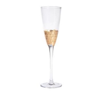 Gold Leaf Champagne Flute