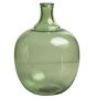 Short Transparent Green Vase