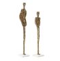 Set of Gold Figurines on Marble