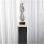 Abstract White Marble Sculpture