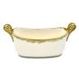 Savoy Oval White&Gold Cachepot