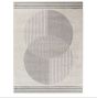 Grey Circle Pattern Rug