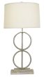 Silver Double Open Circle Lamp