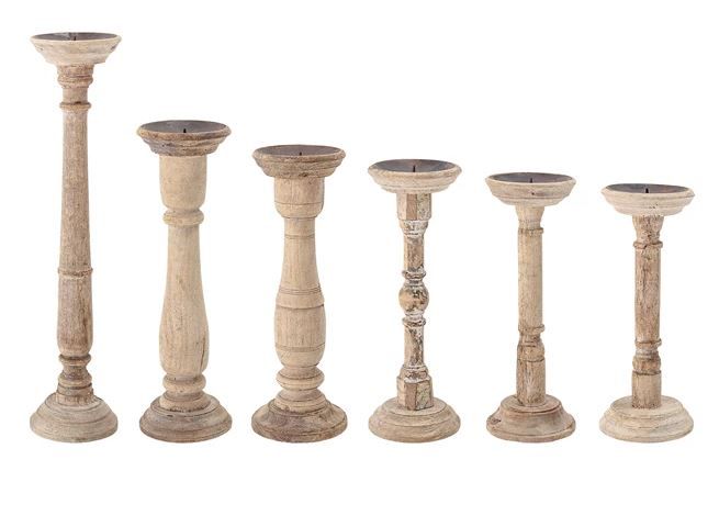 Wood and Metal Candle Holder