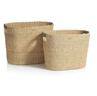 Small Oval Abaca Basket