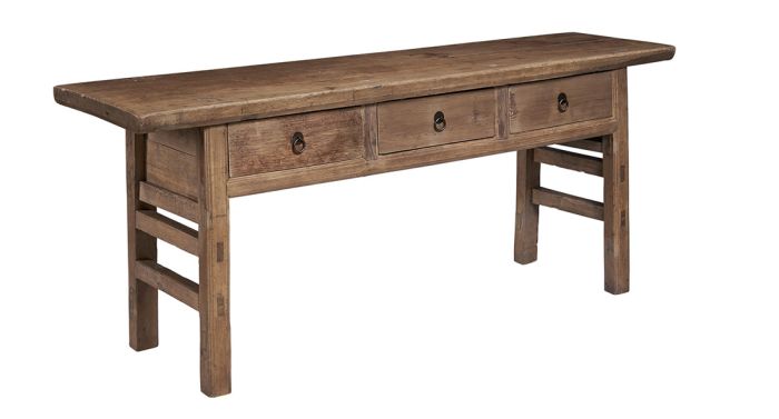 Dark Stain Butcher Table