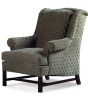 Wheat Chippendale Wing Chair