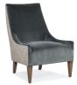 Dove Grey Print Back Chair