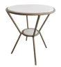 White Marble Accent Table