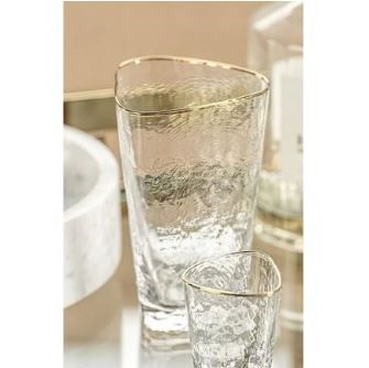 Triangular High Ball Glass