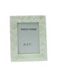 5” x7” White Criss-Cross Frame