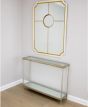 White & Silver Leaf Orb Mirror