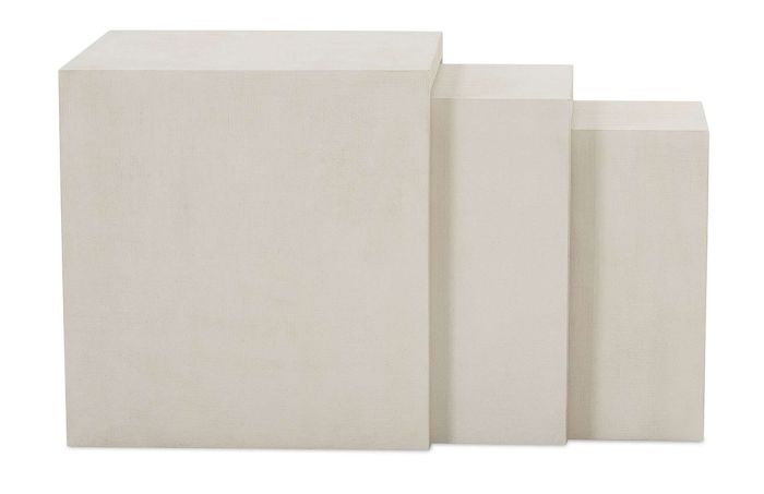 Off White Stacked End Tables