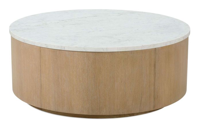 Round Carrara Cocktail Table