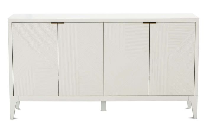 Off White 4 Door Credenza