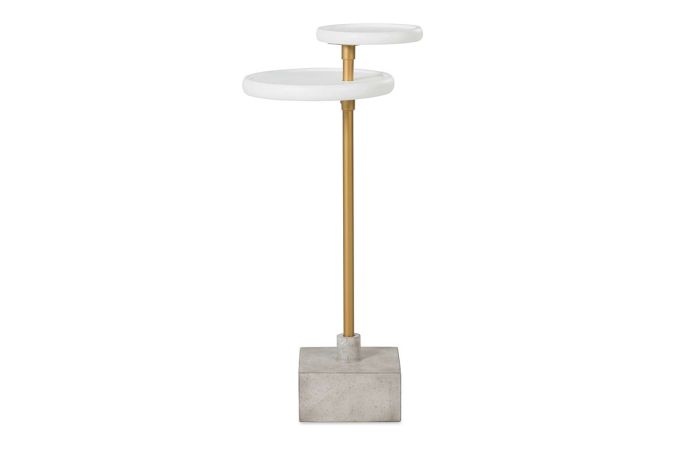 Stone Two Tiered Drink Table