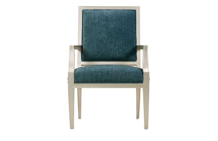 Grey Fawn Print Arm Chair