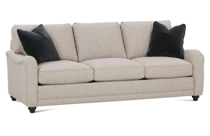 Champagne Roll Arm Sofa