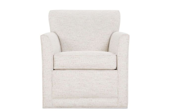 Taupe Upholstered Swivel Chair