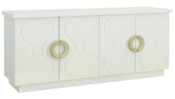 4 Door Marble Credenza