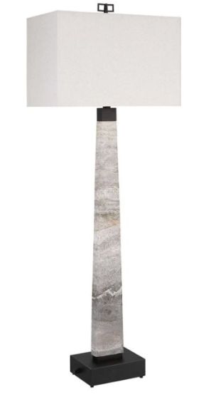 Rustic Grey Spire Buffet Lamp