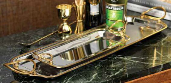 Polished Nickel Long Tray