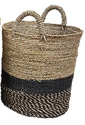 Small Black Seagrass Basket