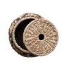 Handwoven Rattan & Abaca Basket