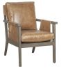 Dove Leather Sling Chair