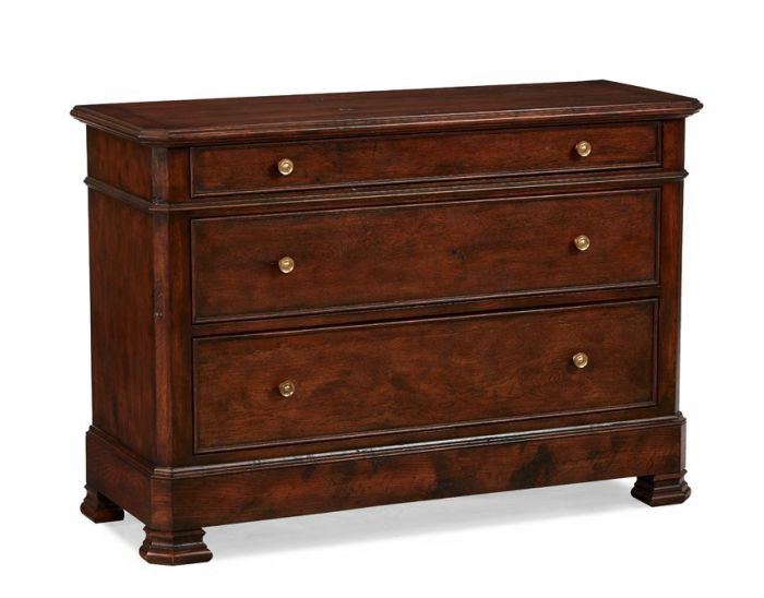 3-Drawer Oak Chest
