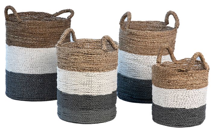 XL 3 Toned Woven Basket