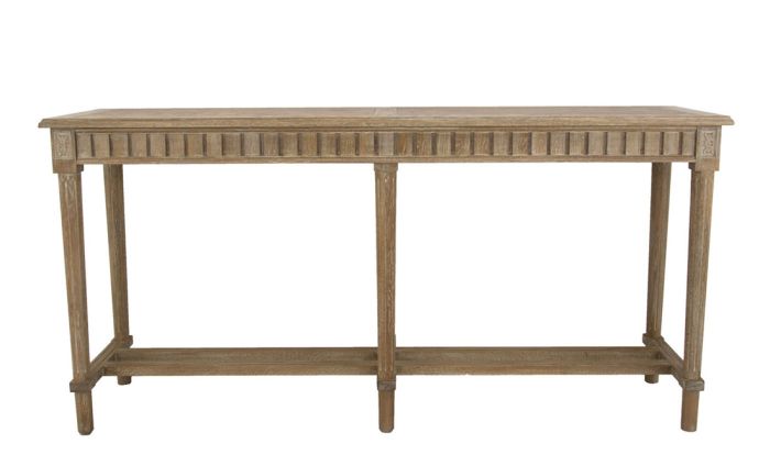 Open 6 Leg Wood Console