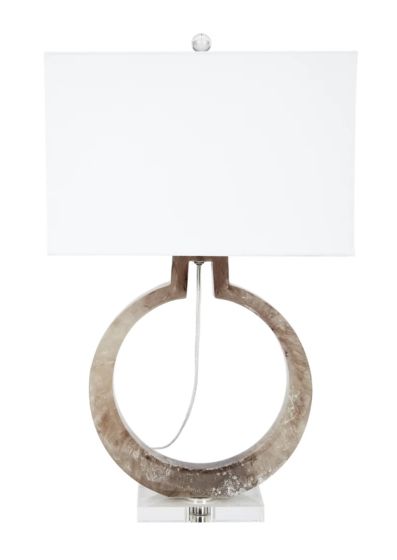 Natural Stone & Acrylic Lamp